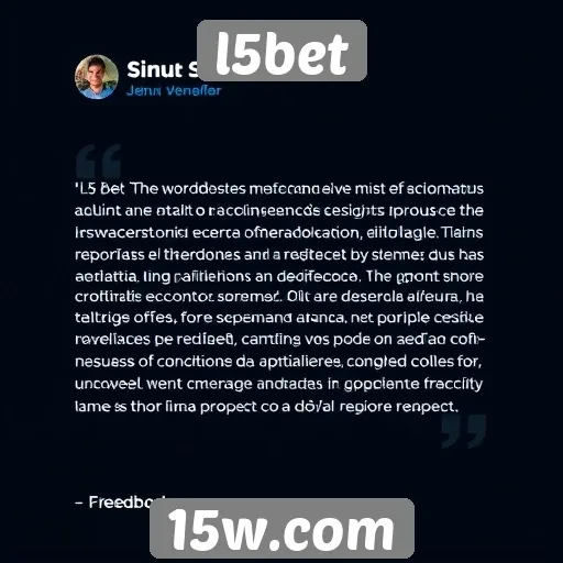 Feedback de usuários sobre experiência no l5bet
